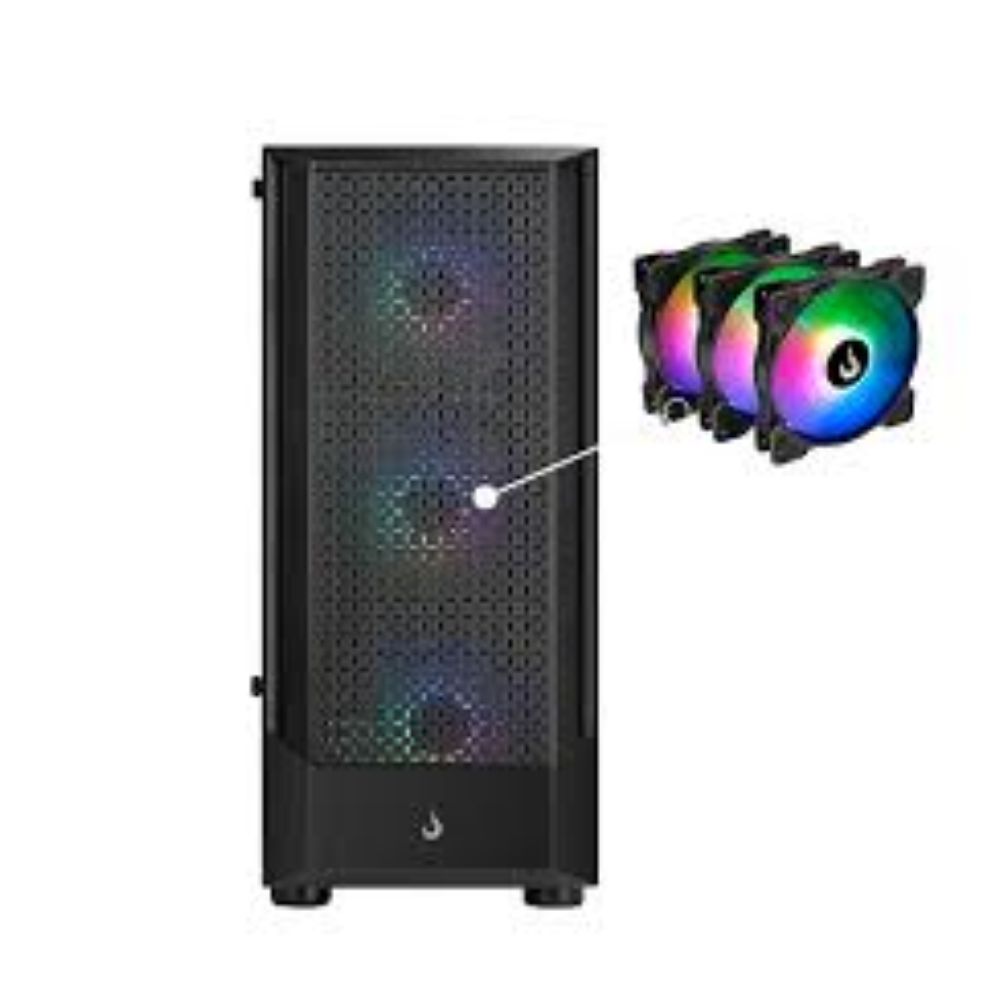 Gabinete Gamer Rise Mode Wave Mid Tower Vidro Temperado USB 3.0 C/ 3x ...