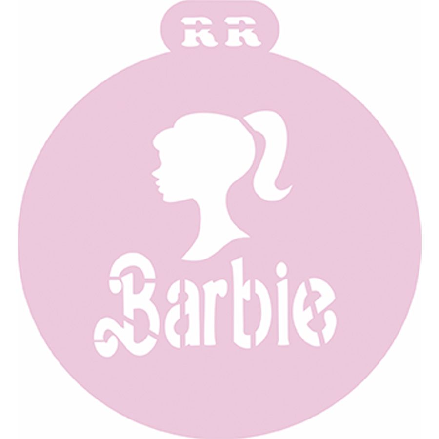 Estêncil para Biscoito Barbie para Pintar