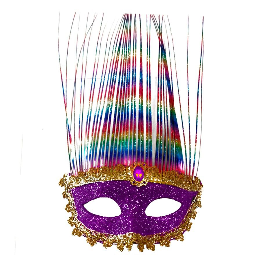 Kit Fantasia Carnaval - Borboleta - Tiara Led - Roxo - Mod:638