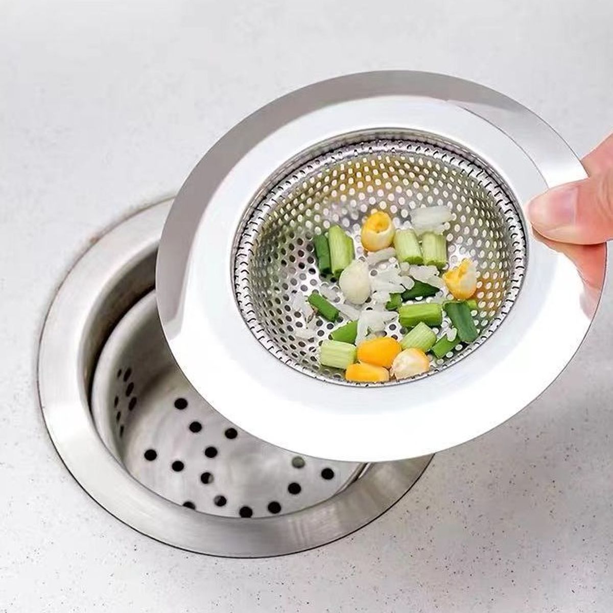 Ralo para Pia Cozinha com Borda Aço Inox 9cm - Original Line - Couraça ...