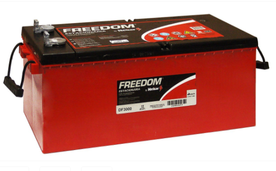 BATERIA ESTACIONÁRIA 12V 185AH FREEDOM – DF3000 - BRASPOWER