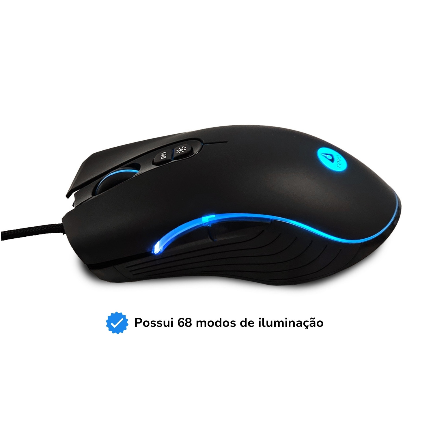 Mouse Gamer Razor 8.000 DPI Programável com 7 Botões RGB - Revo - Revo ...
