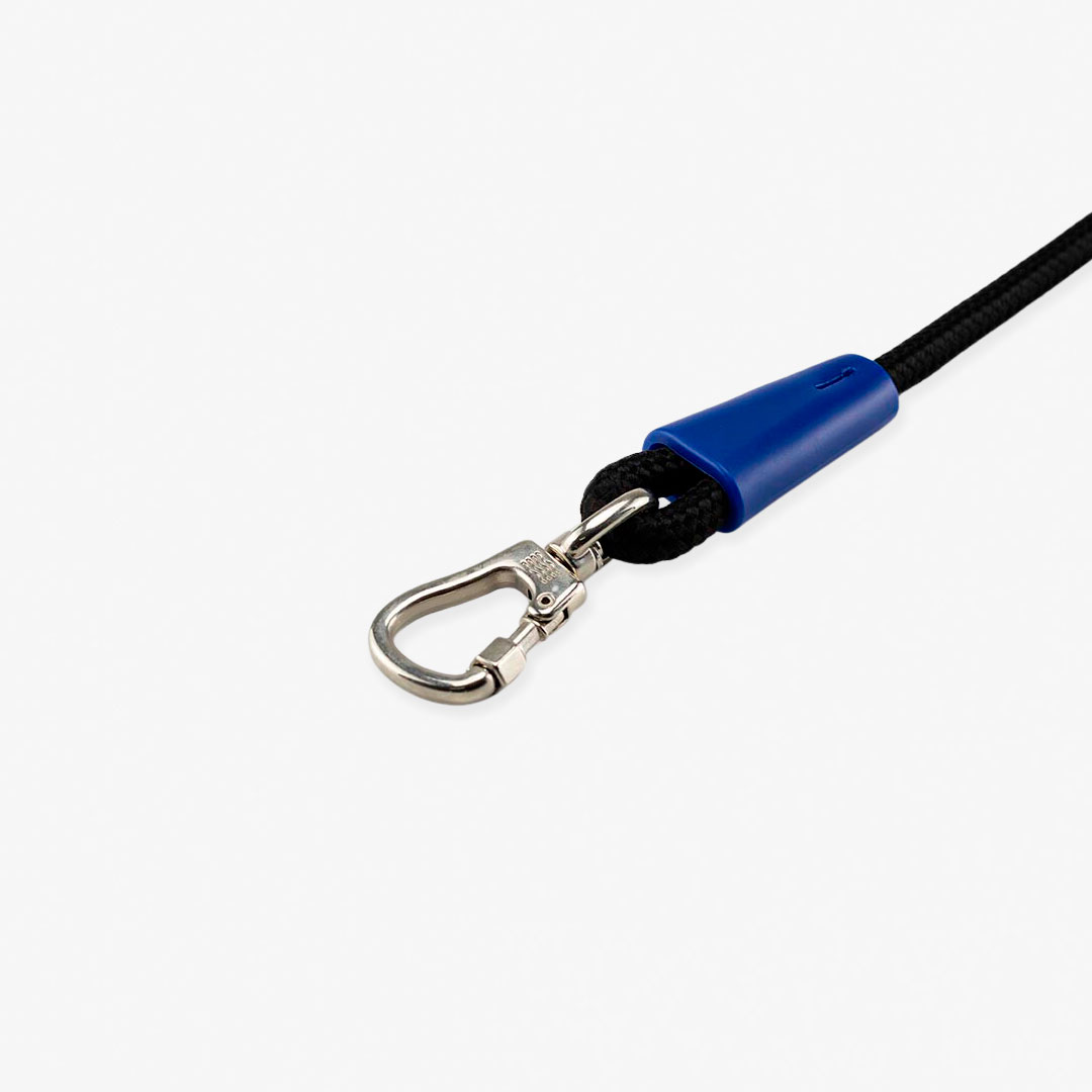 Guia de corda para cachorros Classic Black Azul - Dog Trip Brasil
