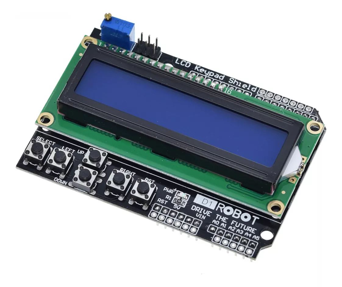 Display Lcd Keypad Shield 16x2 Teclado Botoes Arduino - Blutu - Loja de ...