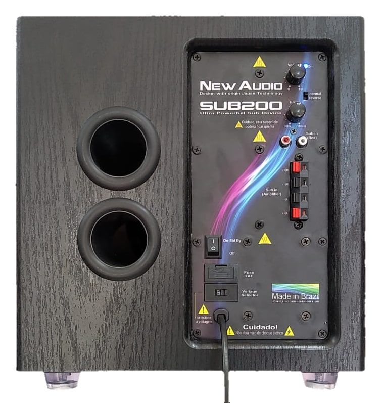 Subwoofer Ativo 12" Newaudio SUB200 Clean Design Downfiring