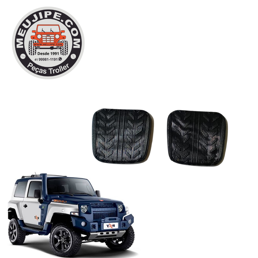 CAPA PEDAL TROLLER 2015 A 2021 KIT 2 PECAS - MEUJIPE PEÇAS TROLLER