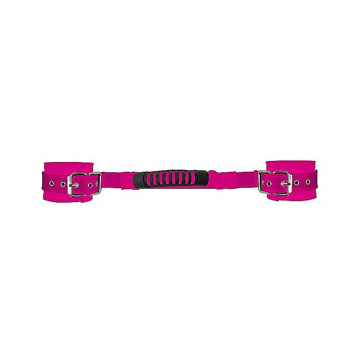 Algema Rosa 50 X 8 Adjustable Leather Handcuffs Pink I Lovetoys um novo ...