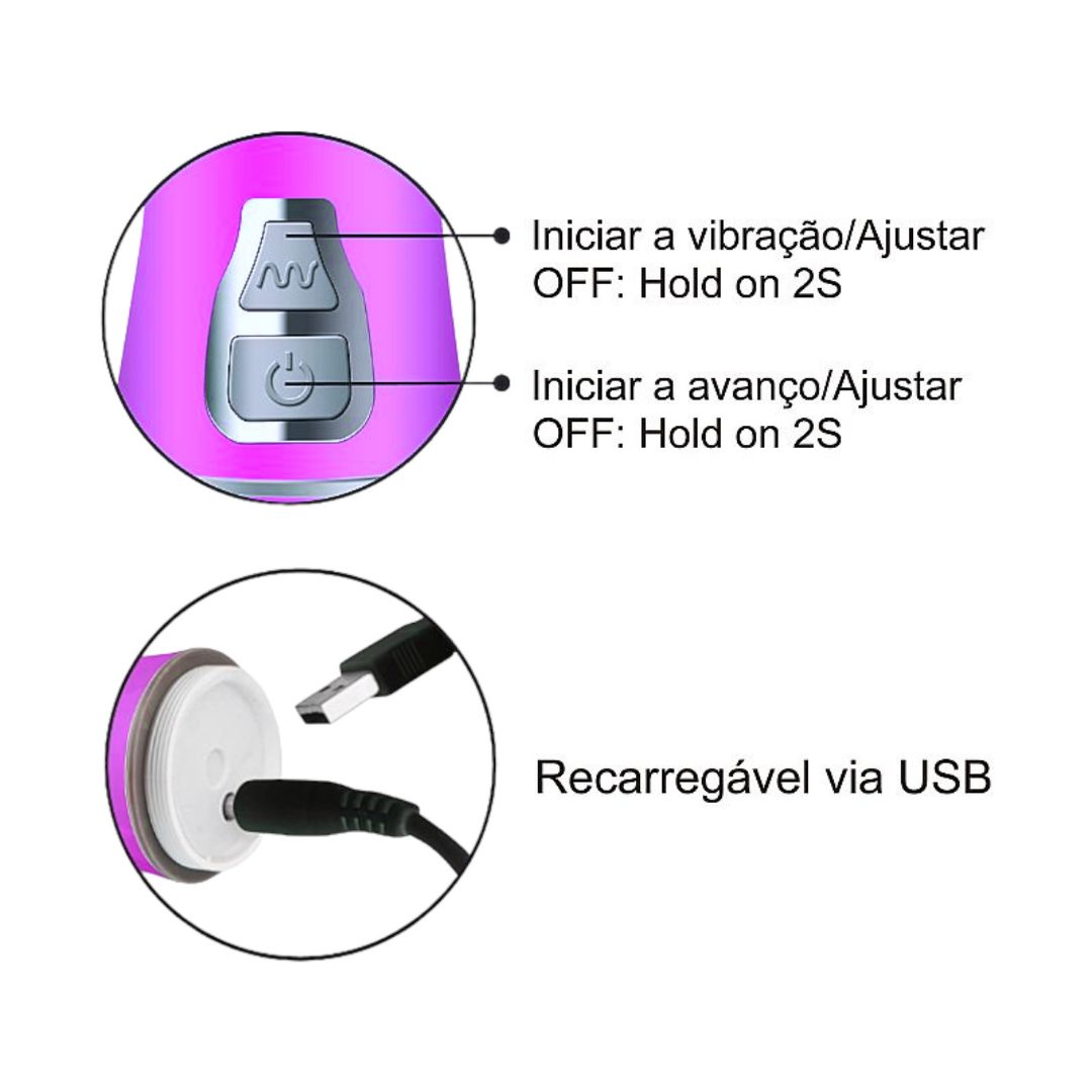 Vibrador Rotativo Borboleta Recarregvel SI: Prazer Intenso e Conforto ...
