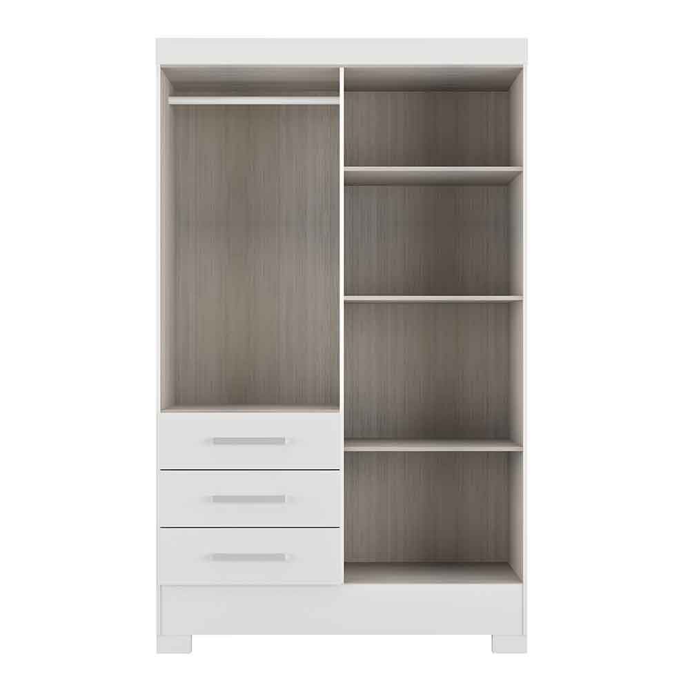 Guarda Roupa 4 Portas 3 Gavetas GR4365 Branco Itapema Rodial Móveis