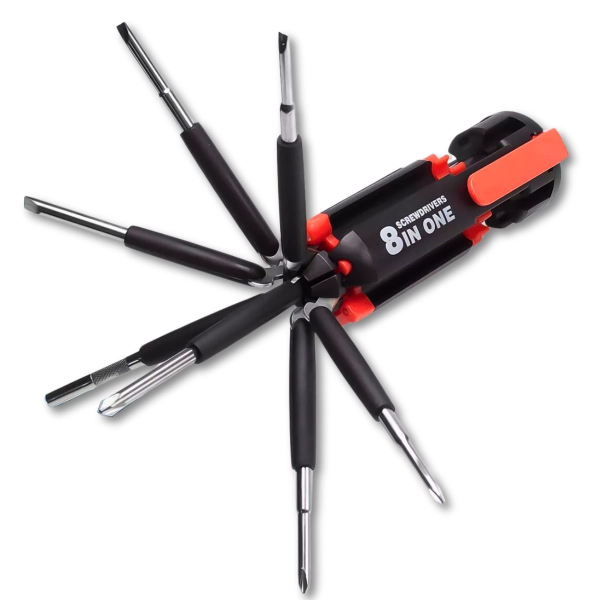 Kit Jogo Chaves de Fenda e Phillips 8 em 1 Com Led Ferramentas