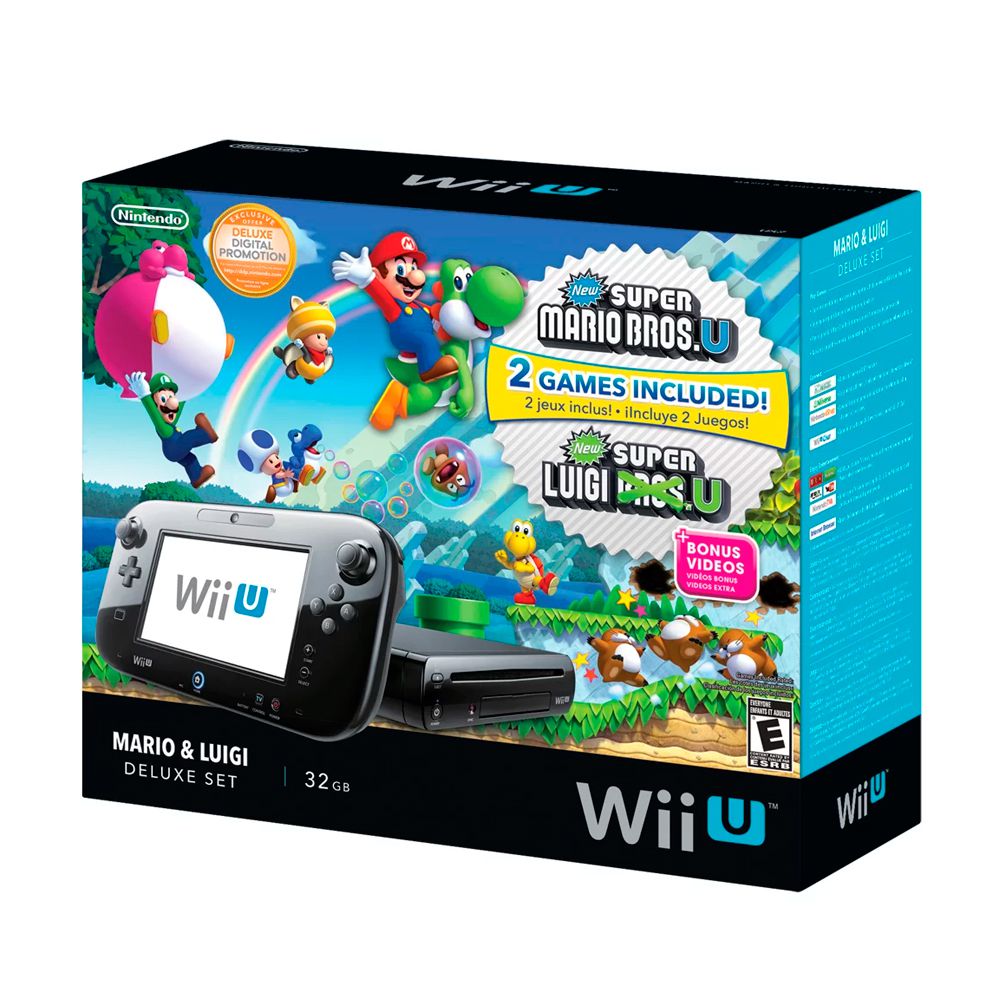 Console Nintendo Wii U Deluxe Set 32GB Preto - Sebo dos Games - 10