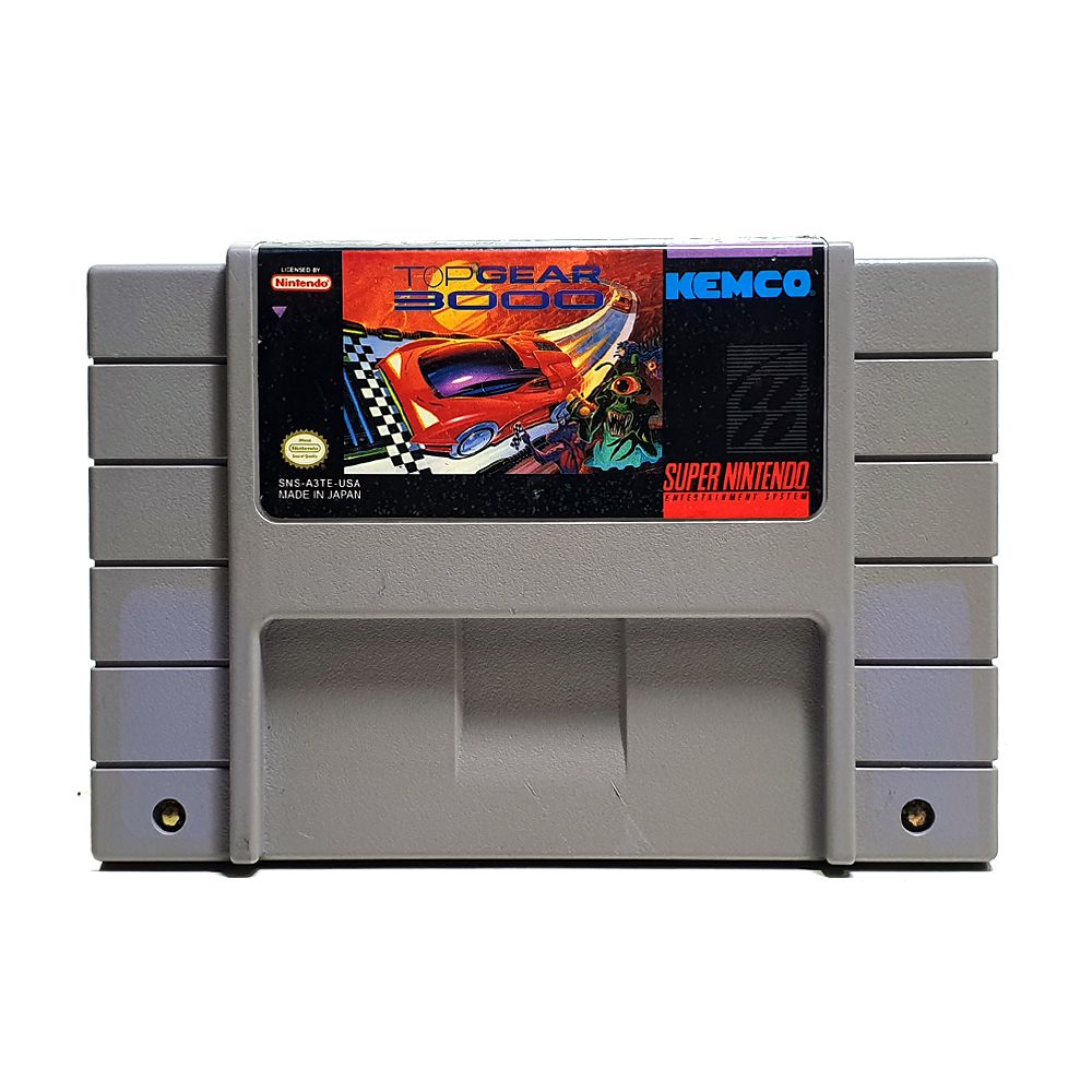 Cartucho Top Gear Super Nintendo Snes Jogo Game Corrida Fita