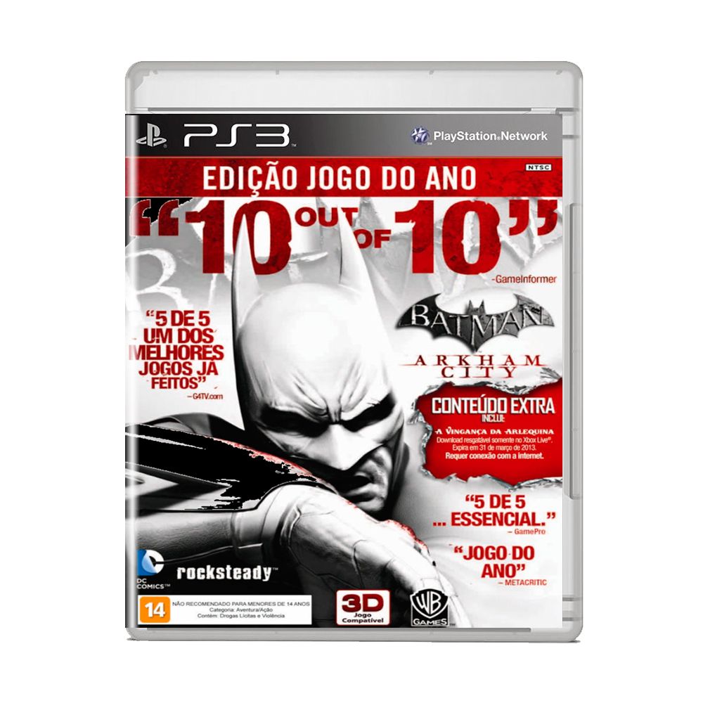 Jogo Batman Arkham City Game Of The Year Xbox 360 Legendado em