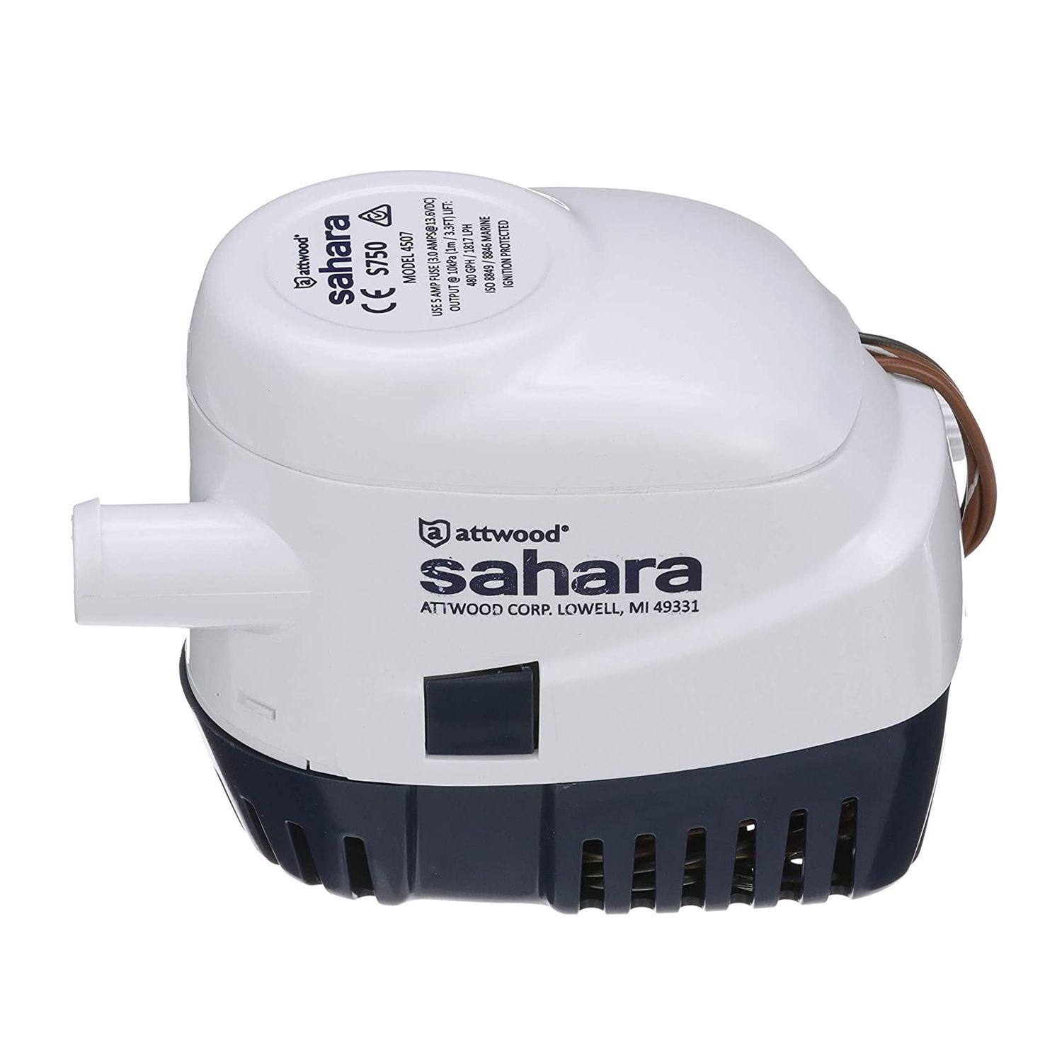 Bomba Porão Automático Sahara Attwood 750 GPH 2839 LPH 12V Tiburon