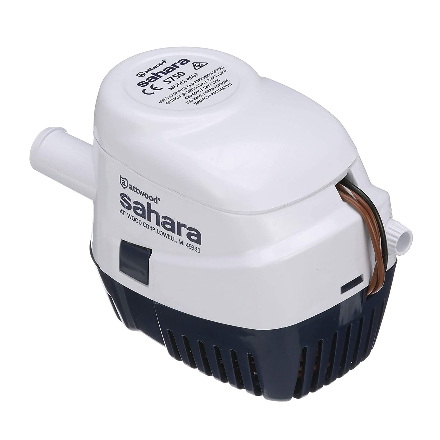 Bomba Porão Automático Sahara Attwood 750 GPH 2839 LPH 12V Tiburon