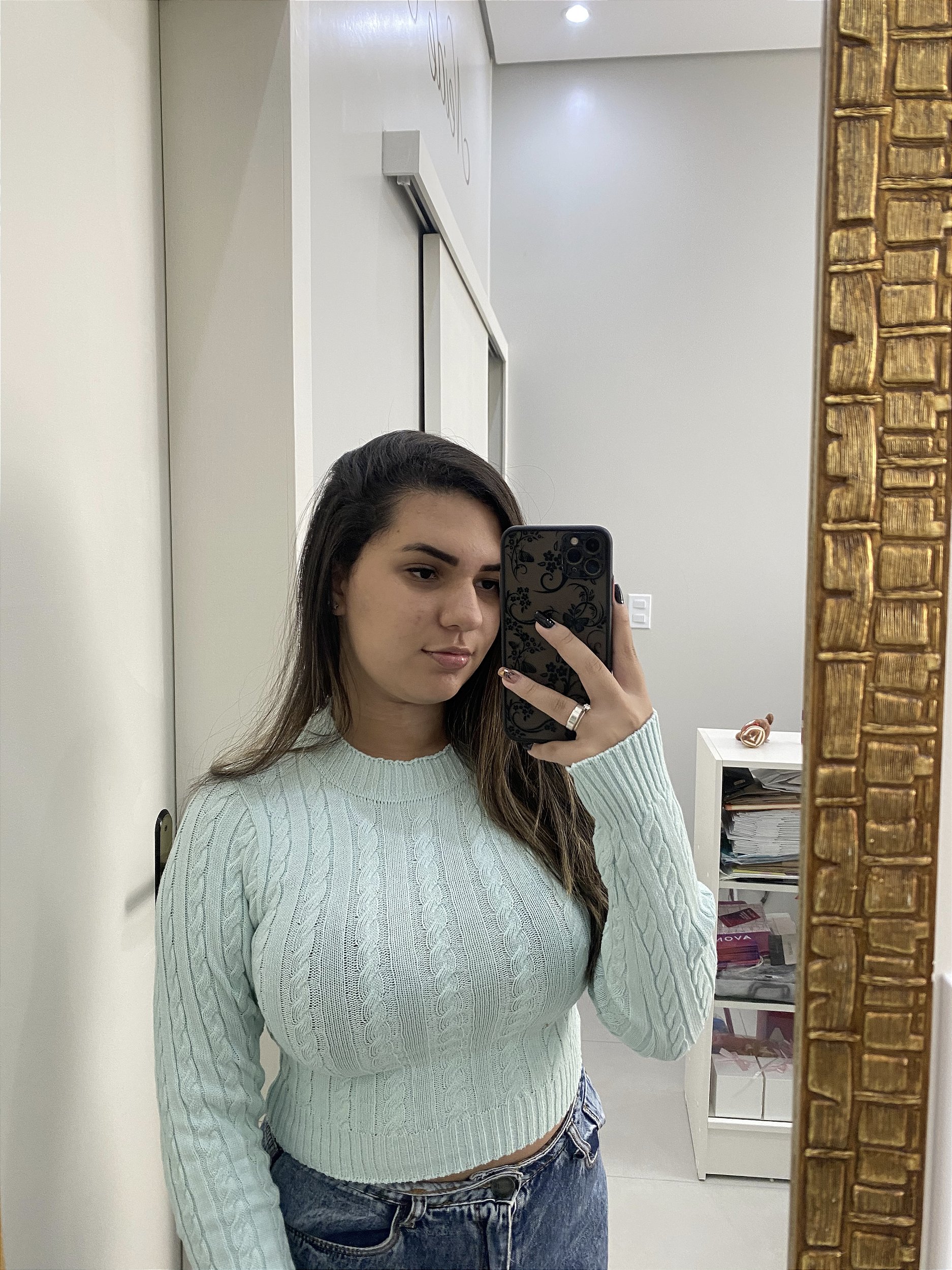Blusa modal Tran ada azul gua Ray Carvalho Fashion