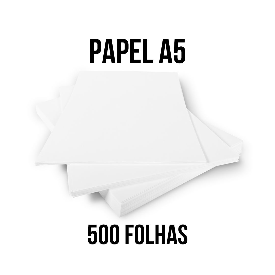 Papel Tamanho A5 75g/m² 500 folhas - papmoderna