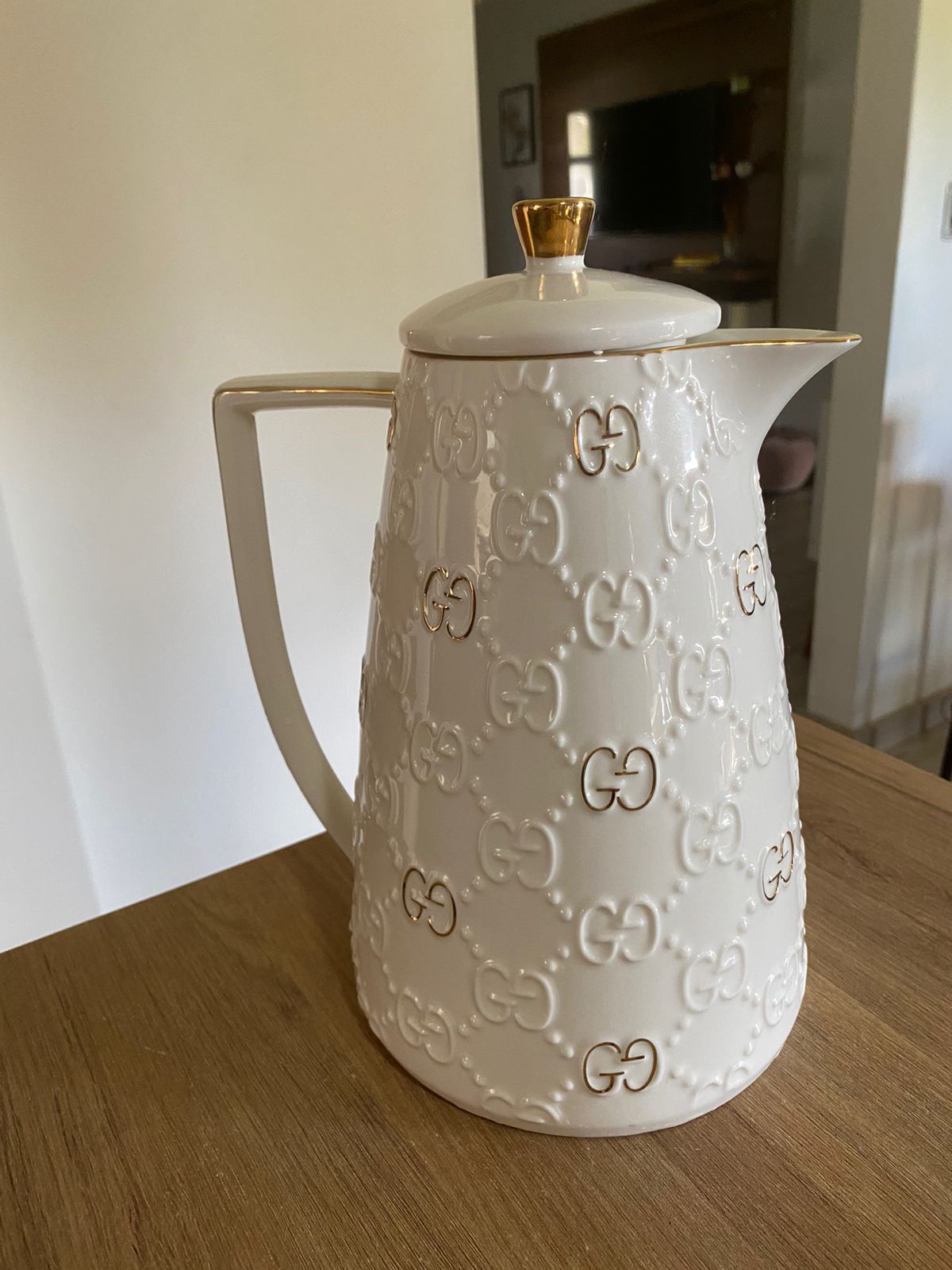 Garrafa Térmica de Porcelana 1 litro inspiração Gucci - Nolitan Decor