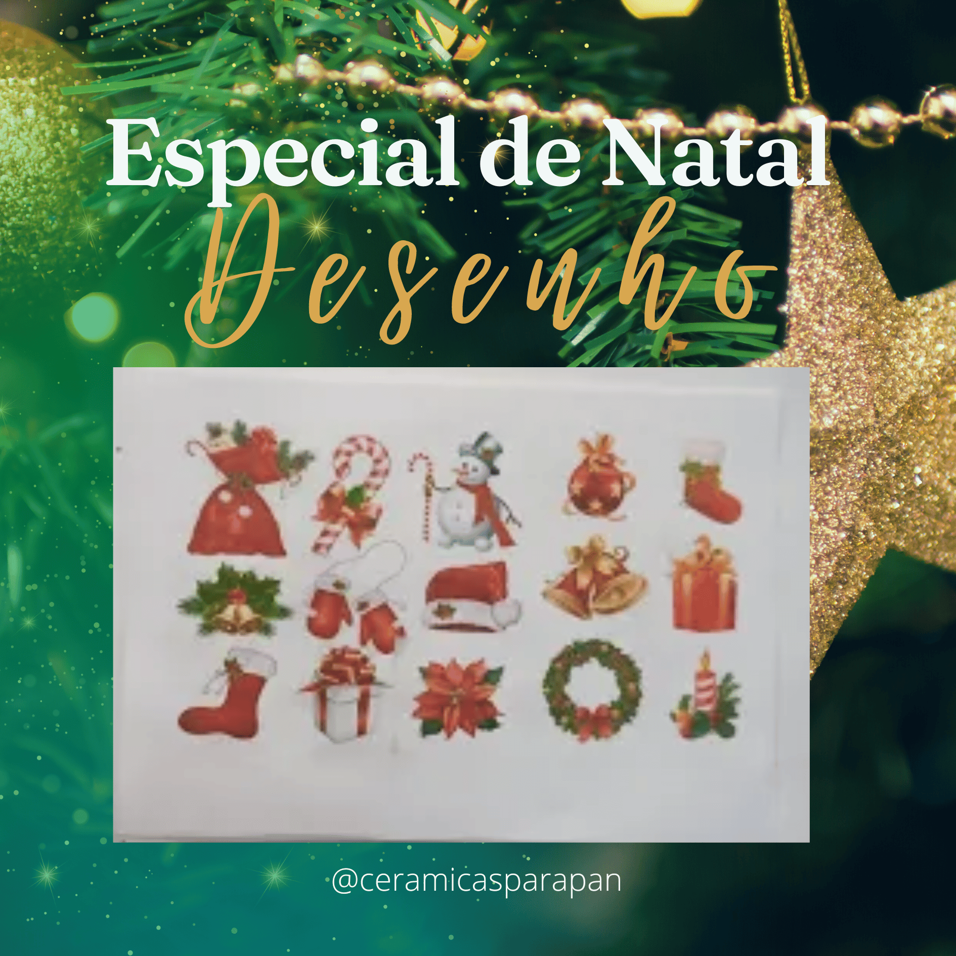 Aulas de Desenho - Especial de Natal - CERAMICA SPARAPAN