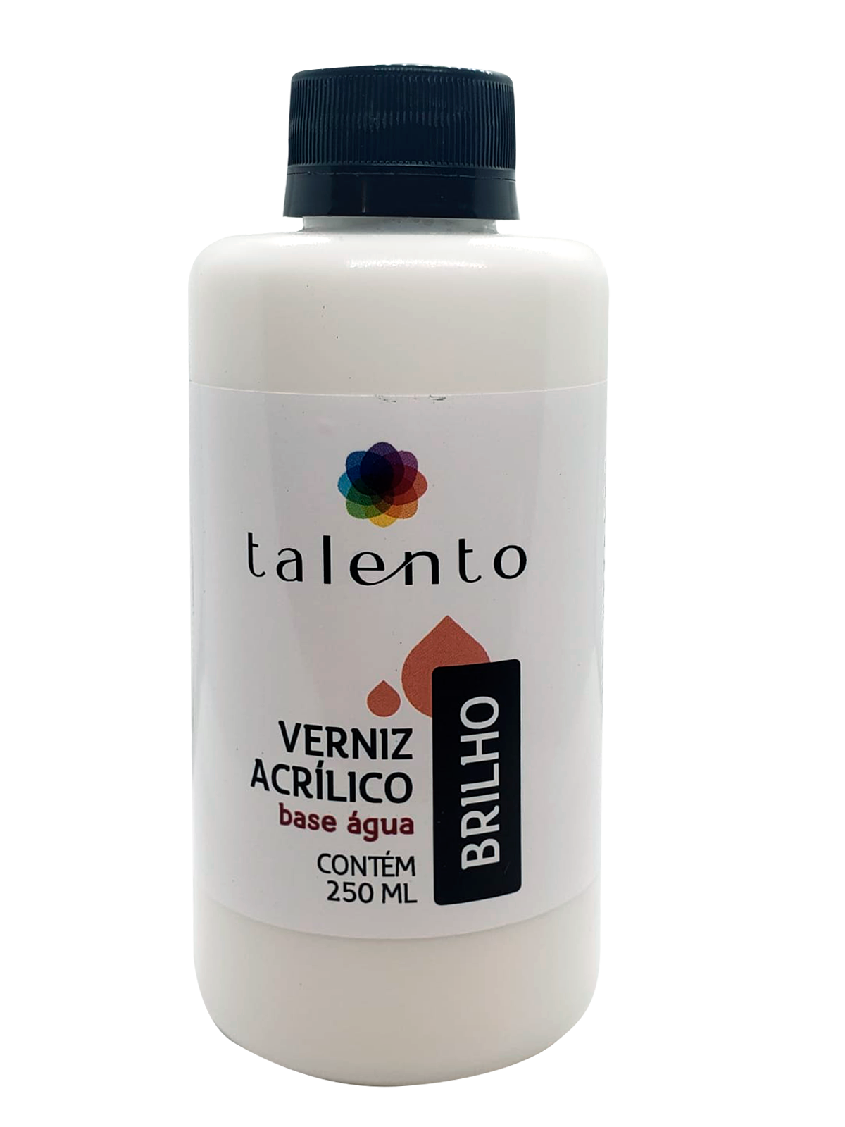 VERNIZ BRILHANTE P/TELA BASE ÁGUA 250ML UND - TalentoArtes