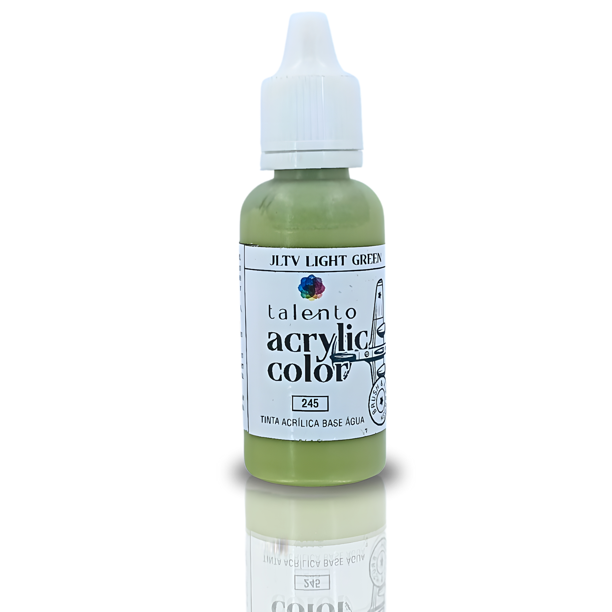 Color 245 ACRYLIC COLOR 245 JLTV LIGHT GREEN 20ML - UND - TalentoArtes