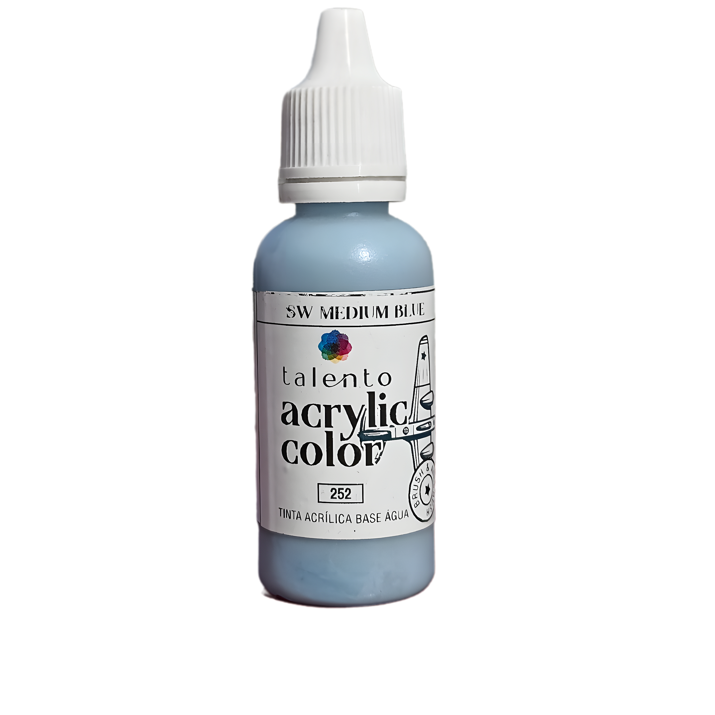 ACRYLIC COLOR 252 SW MEDIUM BLUE 20ML UND - TalentoArtes