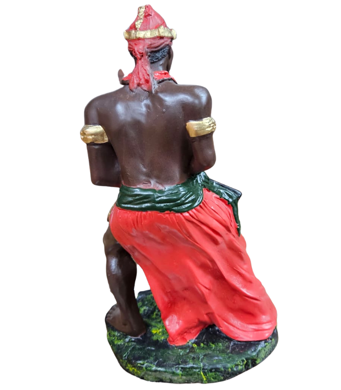 Orixá Exu Escultura/imagem Em Gesso 23cm - Sarava Shop