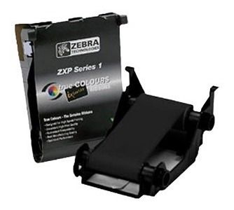 Z1001 Ribbon Ribbon Zebra Preto (K) 800011-101 P/ ZXP1 C/ 1000 Impressões - Loja de ...