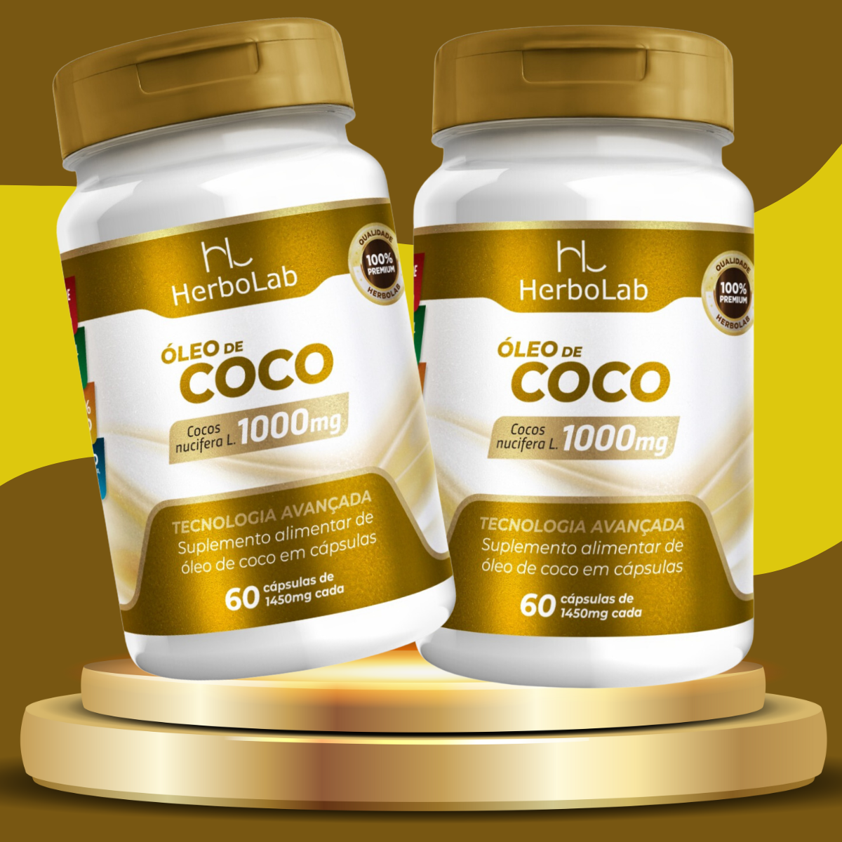 Óleo De Coco 1000mg Cápsulas Softgel Para Que Serve - Saúde Natural FC ...