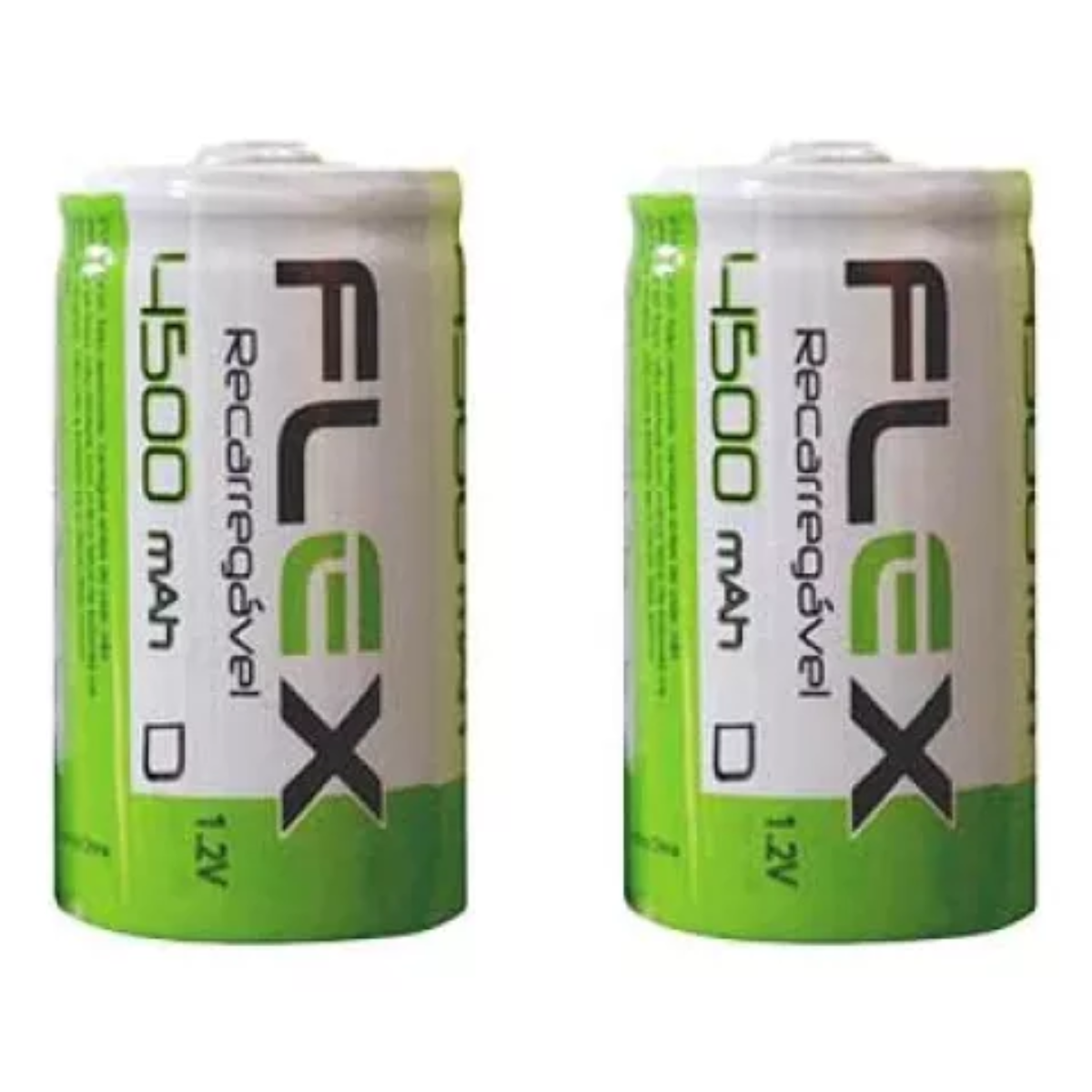 Cartela com 2 Baterias Recarregáveis Tipo D LR20 – 1,2V 4500mAh ...