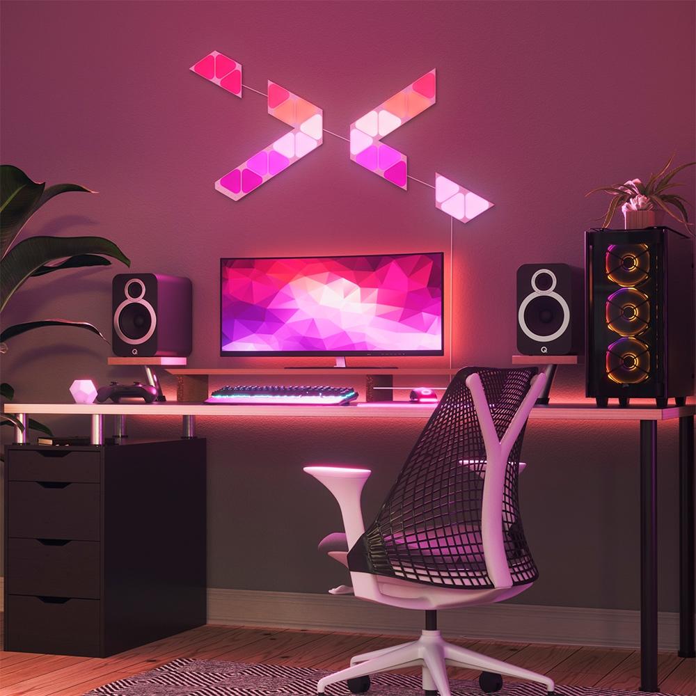 Nanoleaf Shapes Mini Triangles SMK 5 Painéis NL48-5017TW-5PK - Pro ...