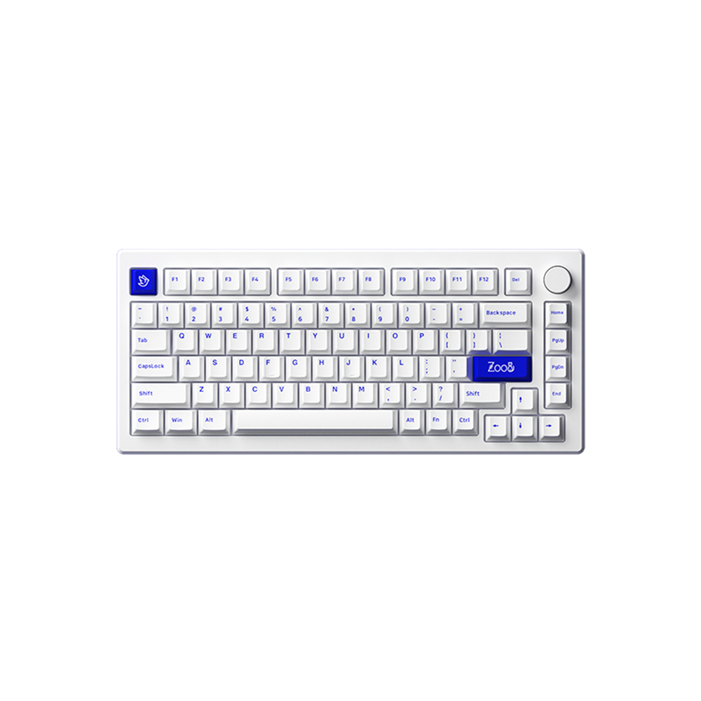 Teclado Gamer Akko Mod 007 Pc Blue On White Switch Piano - Pro