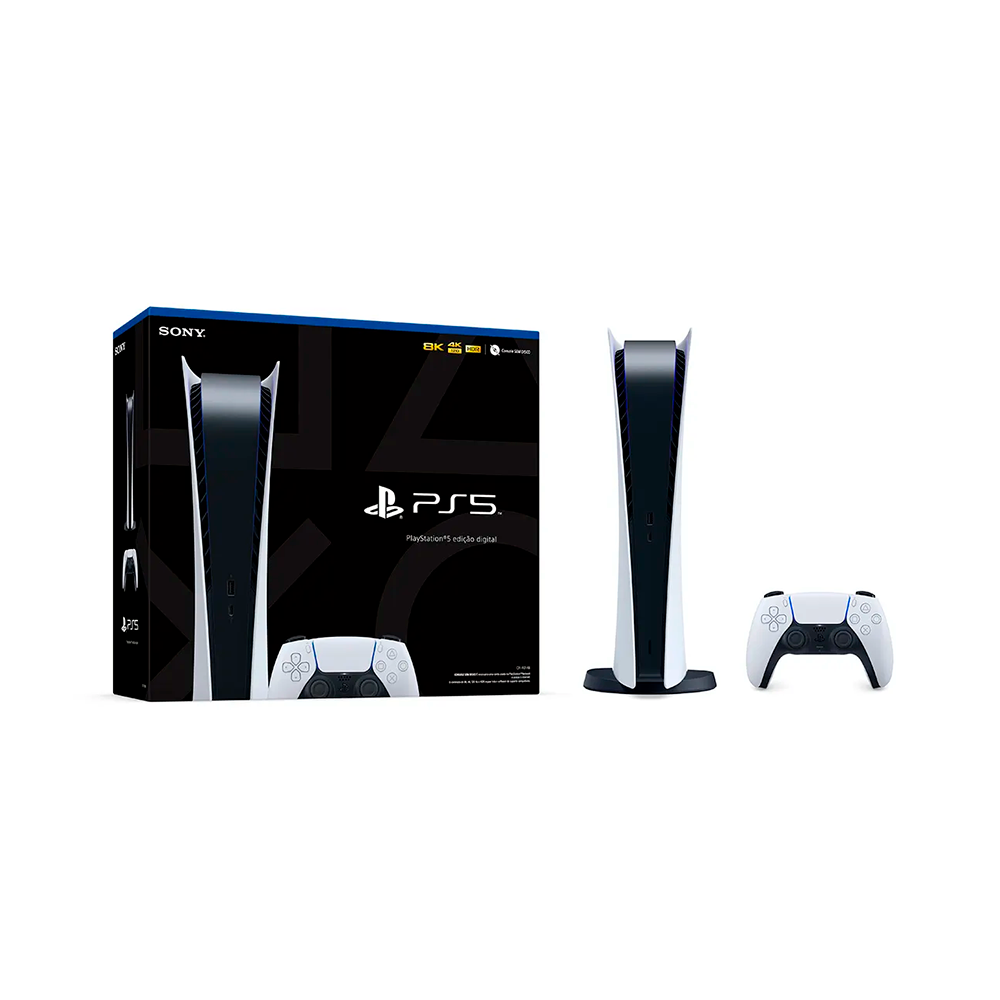 Console Playstation 5 Versão Blu Ray 825GB SSD com Controle Sem Fio  Dualsense e Jogo Astro's Playroom PS5 Branco/Preto