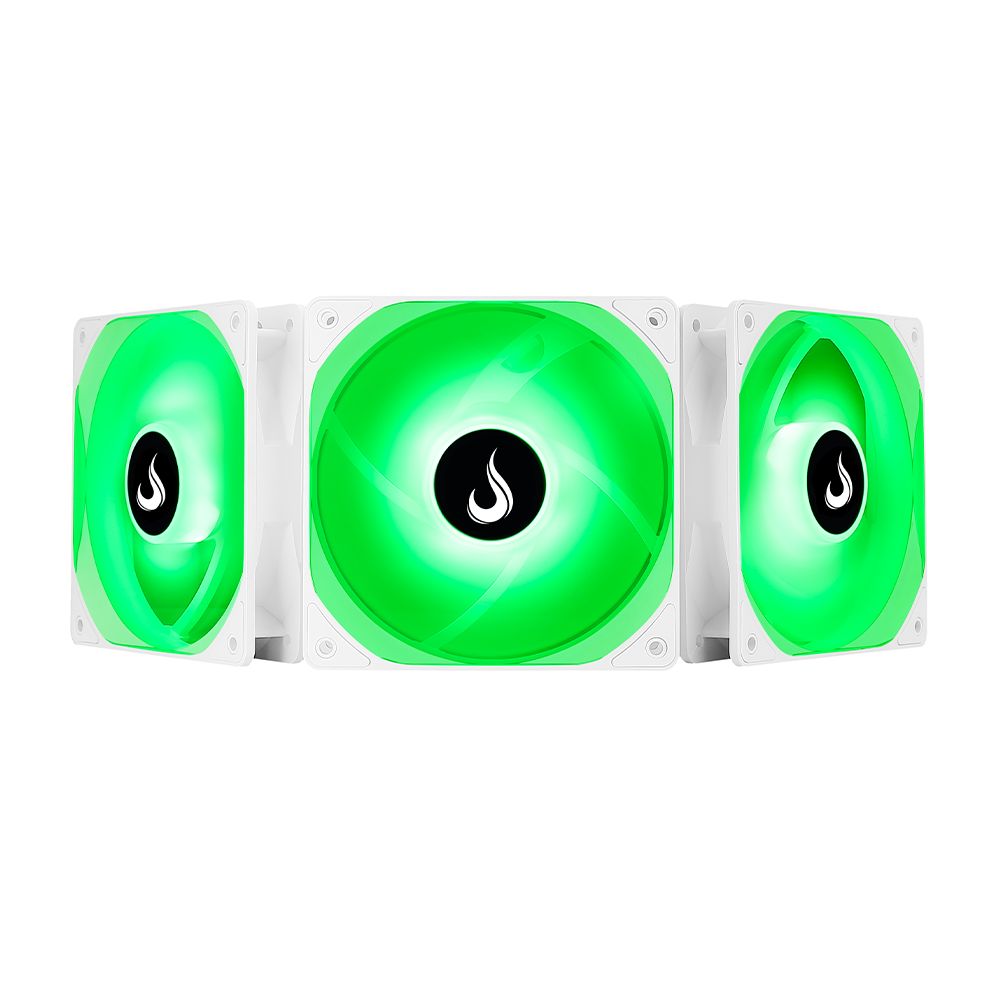 Kit Com 3 Fans Rise Mode Frost 120mm RGB Branco RM-CF-02-RGB - Pro ...