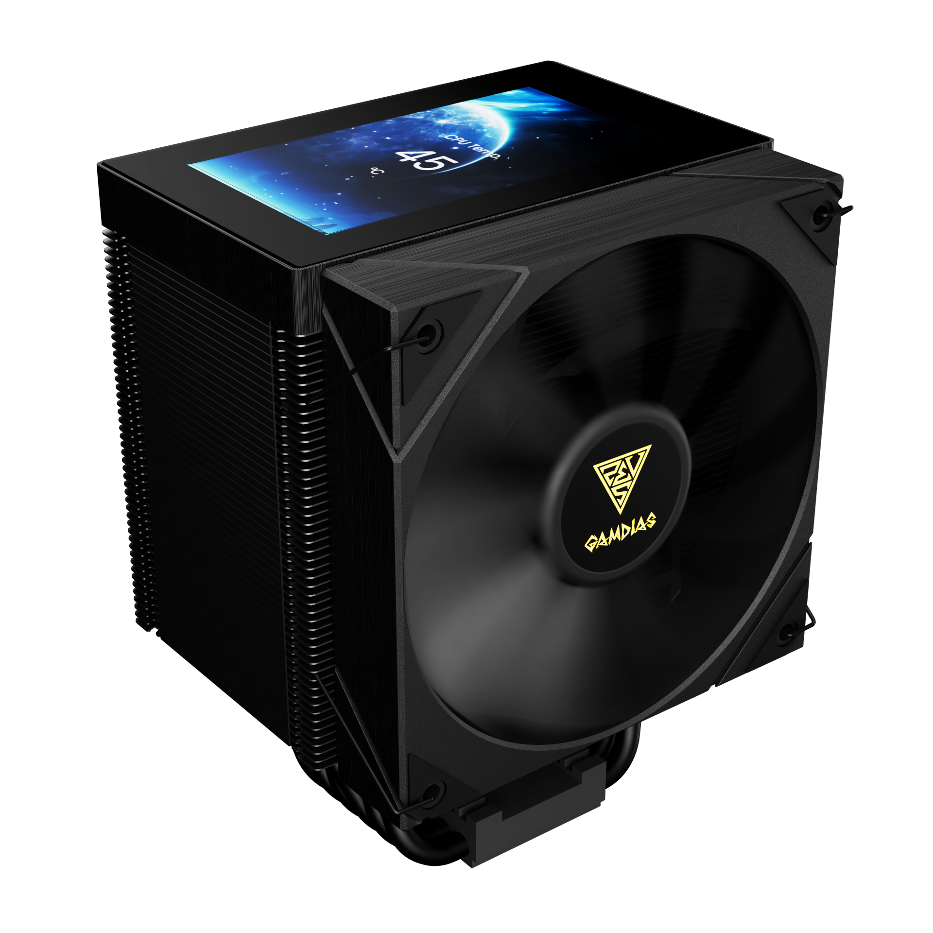 CPU FAN COOLER GAMDIAS BOREAS M2-61L PANTALLA LCD IPS 4.3" (NEGRO)