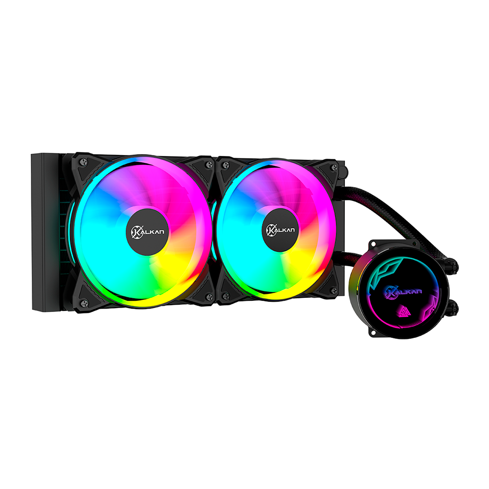 Water Cooler Kalkan Iota V2 240 RGB 240mm ARGB Preto - Pro Setup - E ...