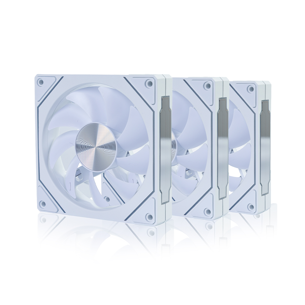 Kit 3 Fans Round5 Nordwind Forward 120 ARGB Com Controladora Branco ...