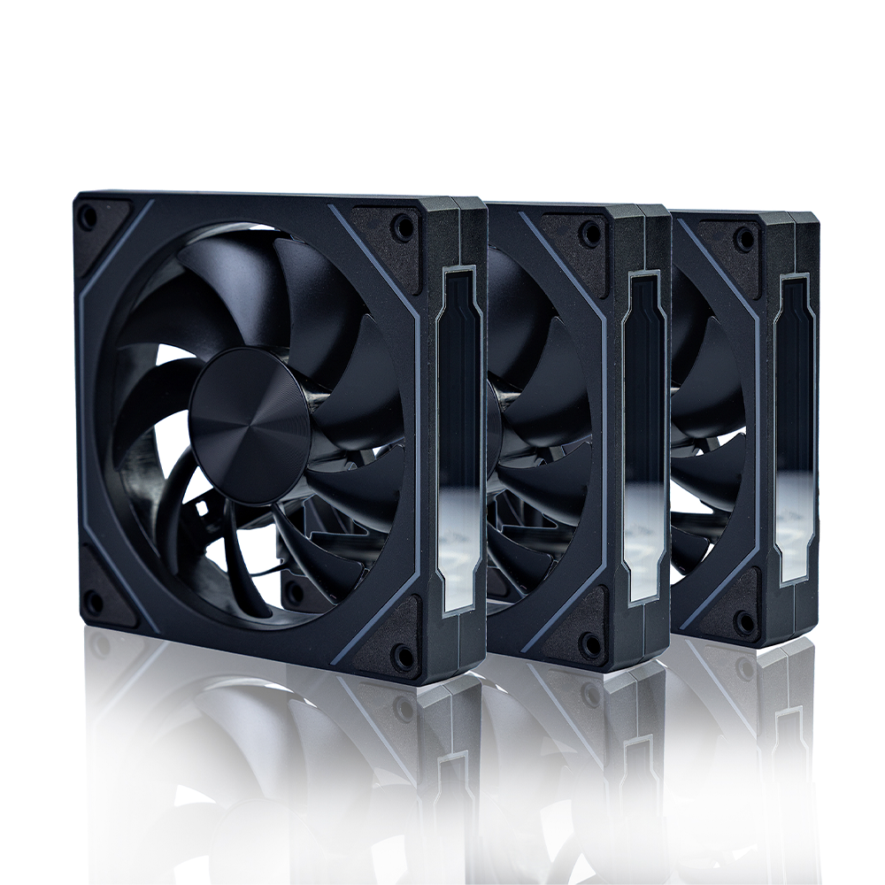 Kit 3 Fans Round5 Nordwind Forward 120 ARGB Com Controladora Preto ...