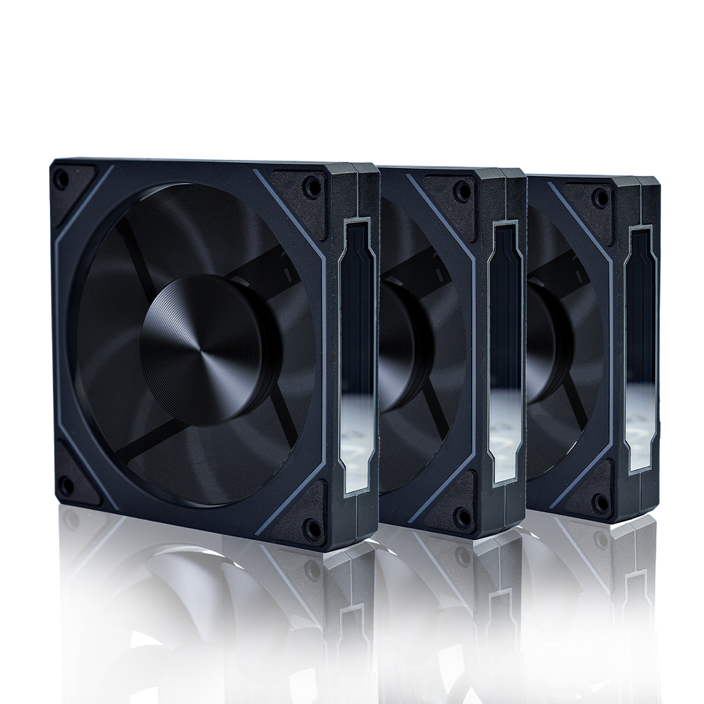 Kit 3 Fans Round5 Nordwind Forward 120 ARGB Com Controladora Preto ...
