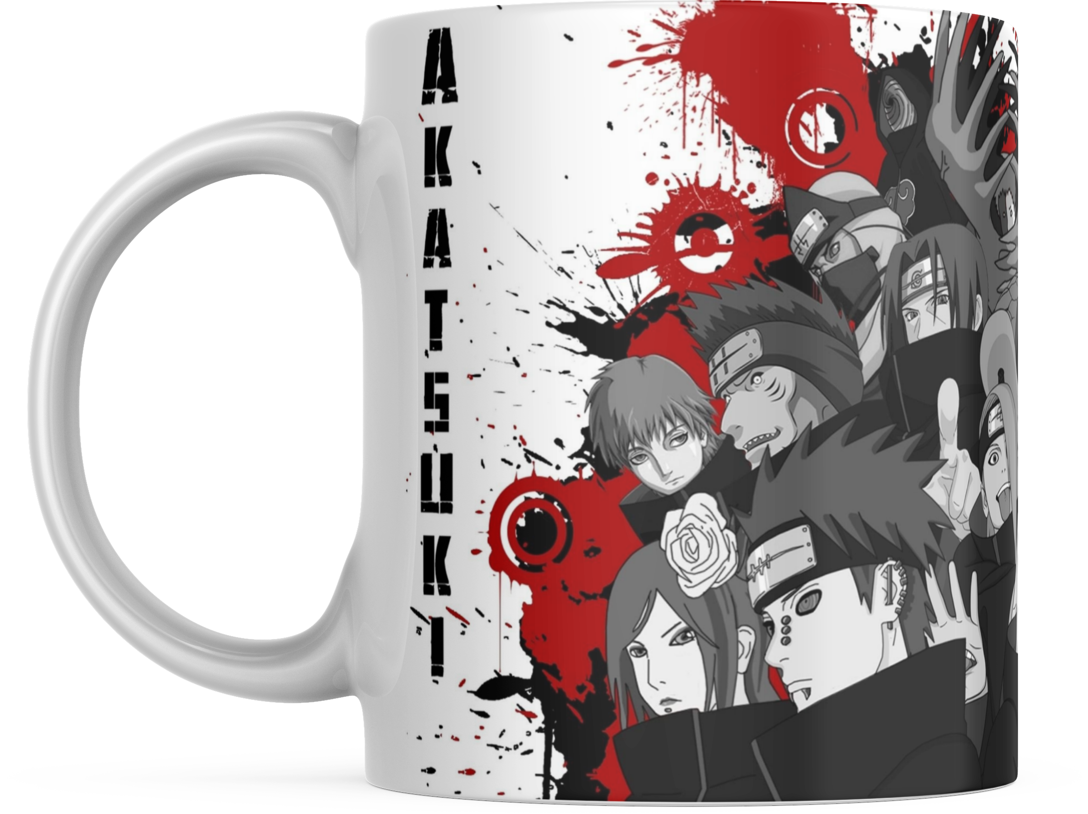 Kit 3 Caneca Akatsuki Desenho Naruto 325Ml - Pense Decor - Canecas