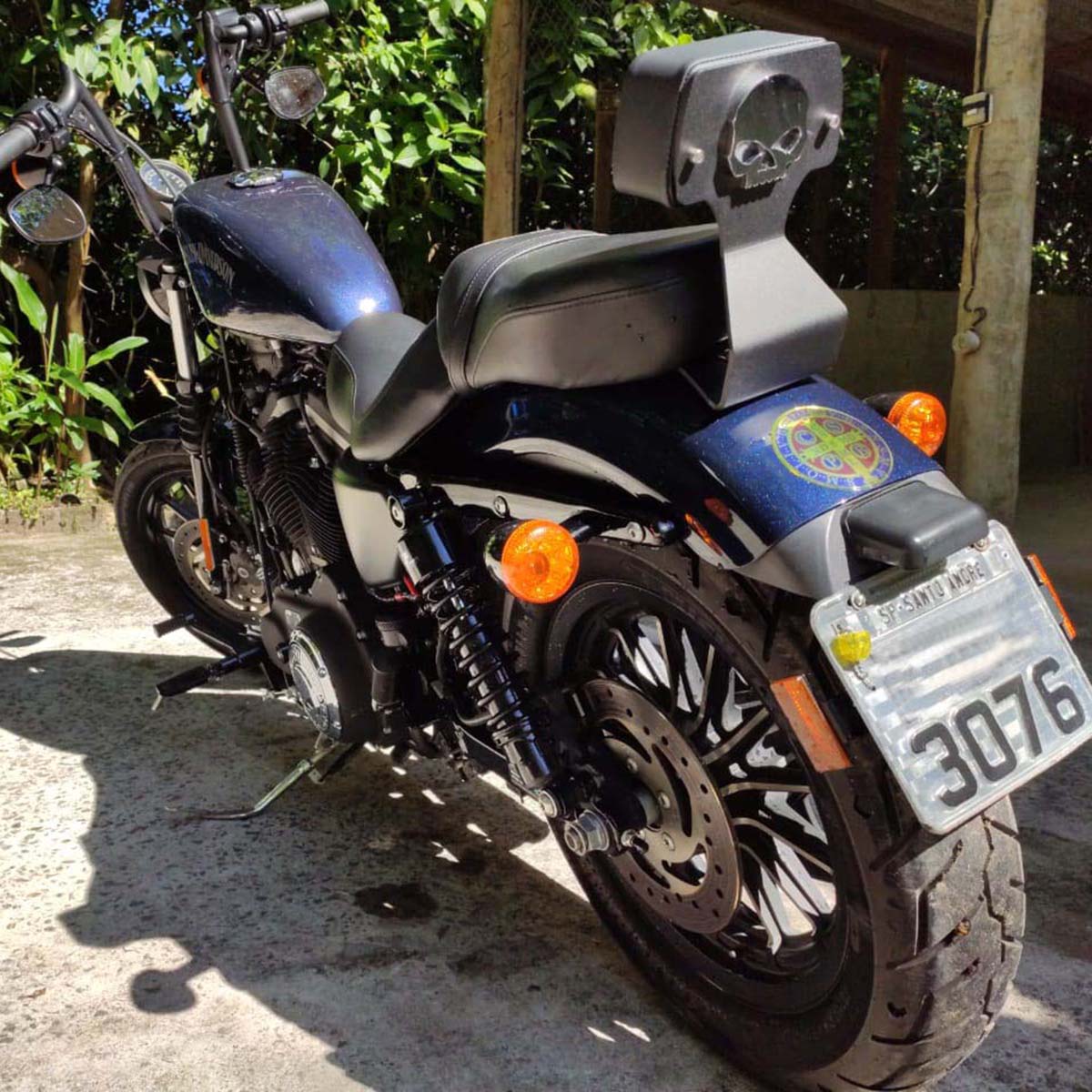 Sissy Bar Destacável Alto Para DYNA (Low Rider, Super Glide) Harley - View #3