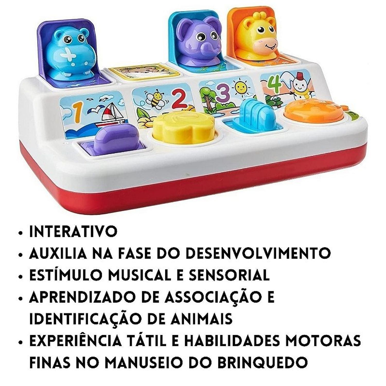 Brinquedo Interativo Bichinhos Pop-Up - Zoop Toys: Diversão Sensorial ...