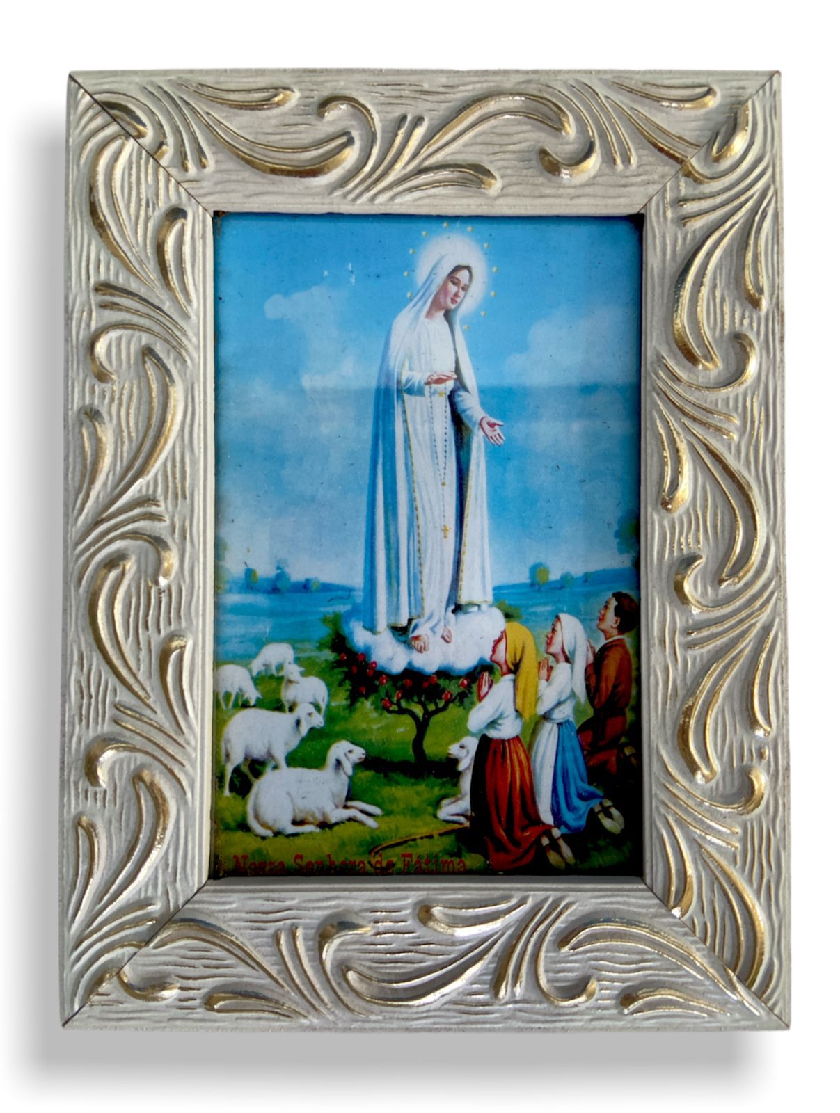 Quadro Nossa Senhora de Fatima c/ Vidro 20x15 | Fabrica de Quadros -  Fabrica De Quadros