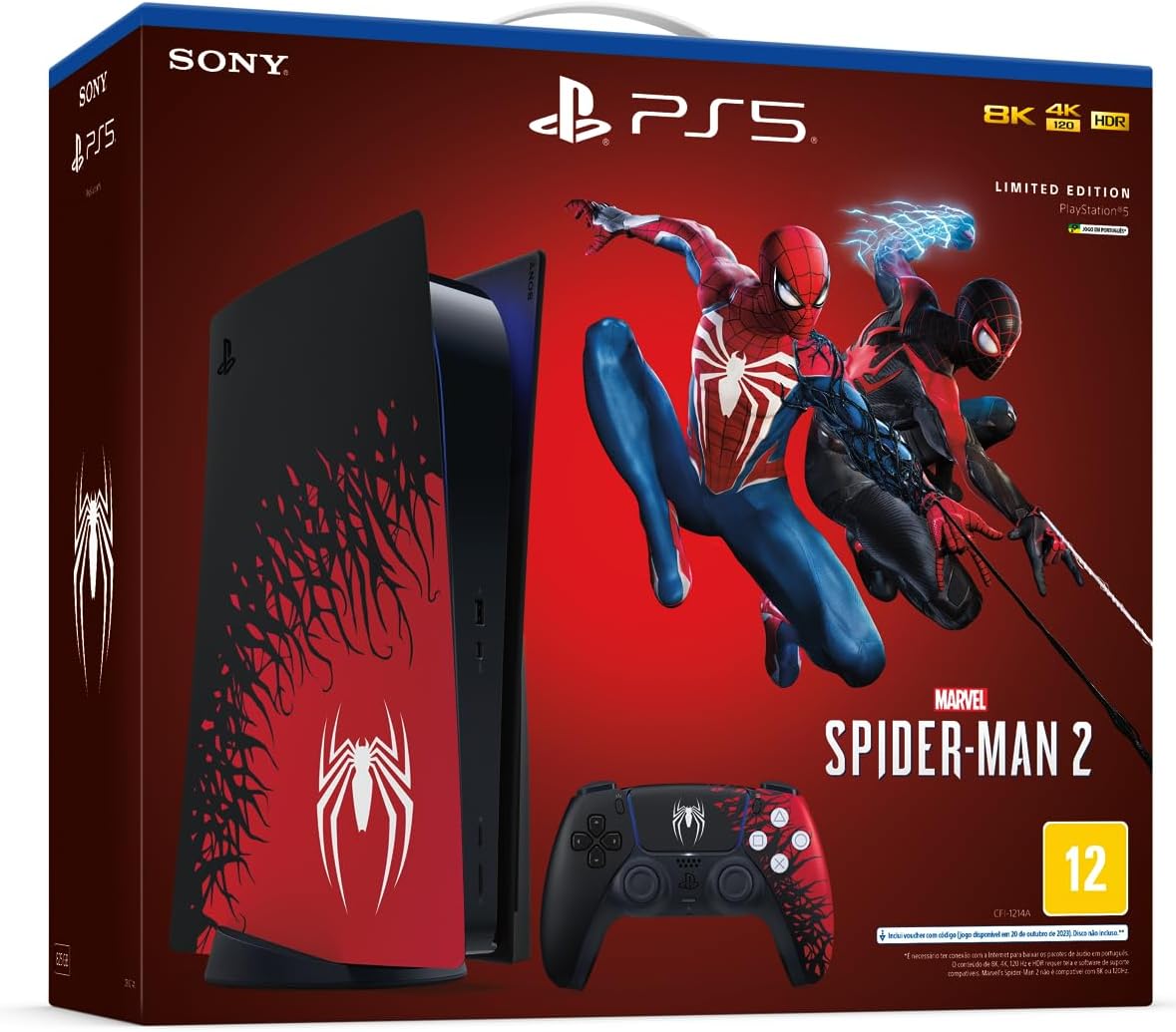 PlayStation 5: edição do console com o jogo Spider-Man 2 chegará ao Brasil  em breve 