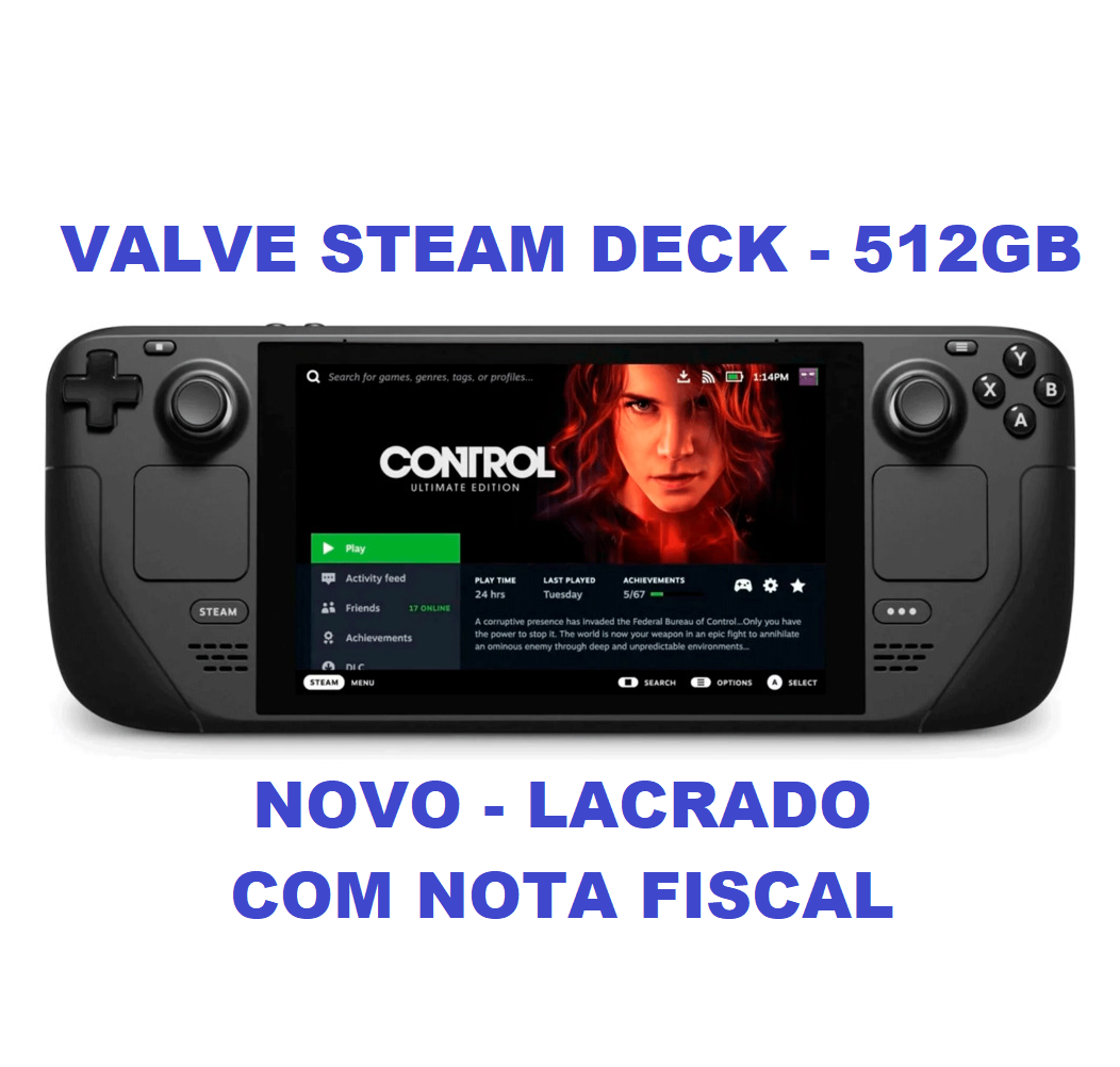 Console Valve Steam Deck 512GB no Paraguai 