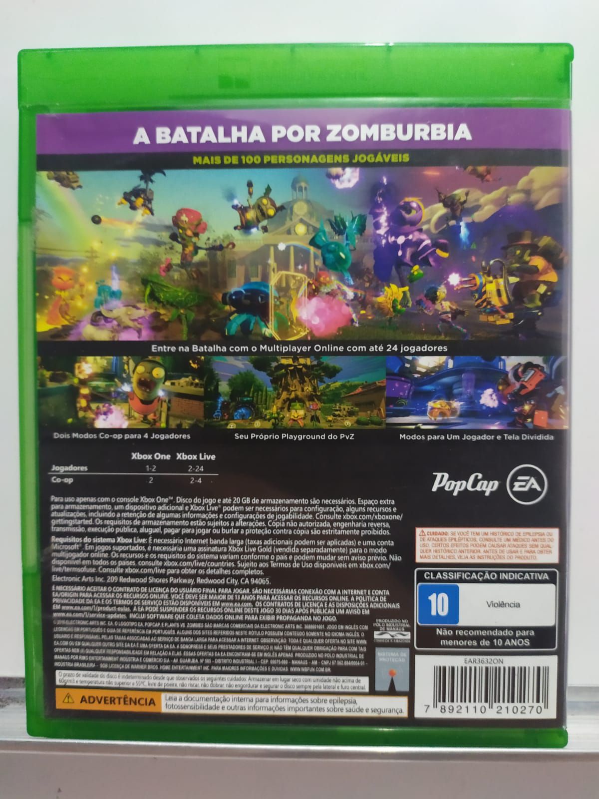 Plants VS Zombies Garden Warfare 2 Mídia Física Xbox One (USADO) - www ...