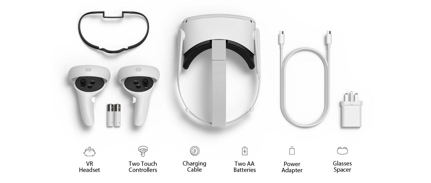 Oculus Quest 2 256gb Meta Verso Realidade Virtual Headset