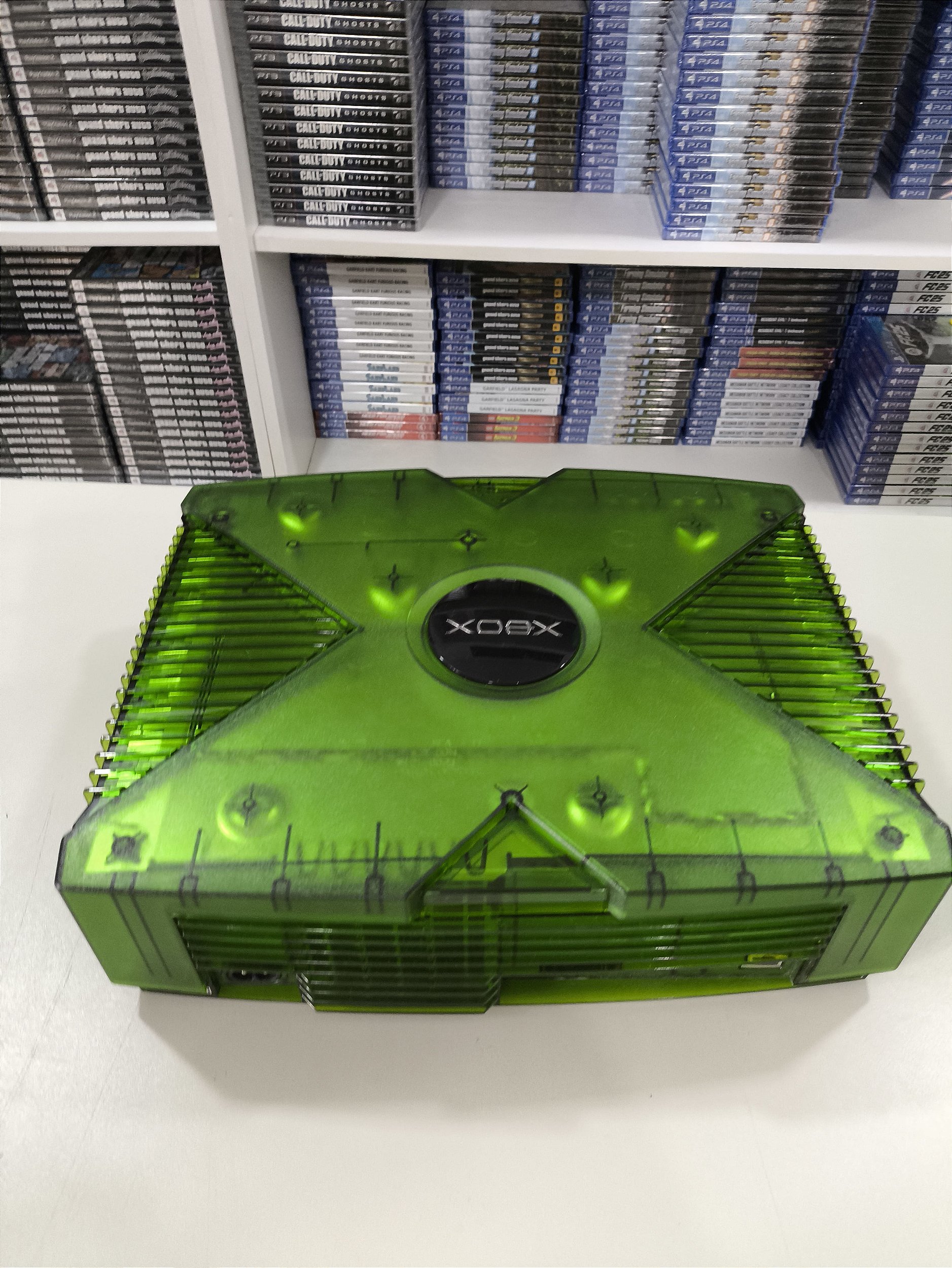Console Microsoft Xbox Clássico Debug kit Translucent Green - www ...