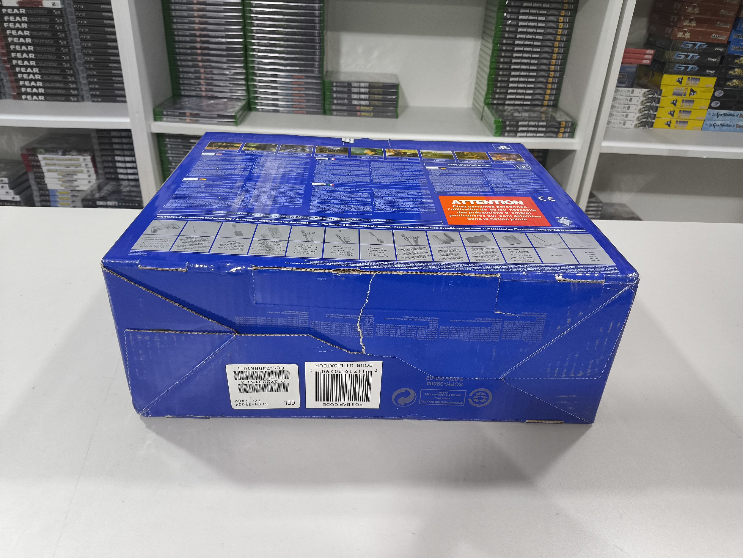 Console Sony PlayStation 2 FAT SCPH-39004 – Boîte D'origine, Occasion état Correct