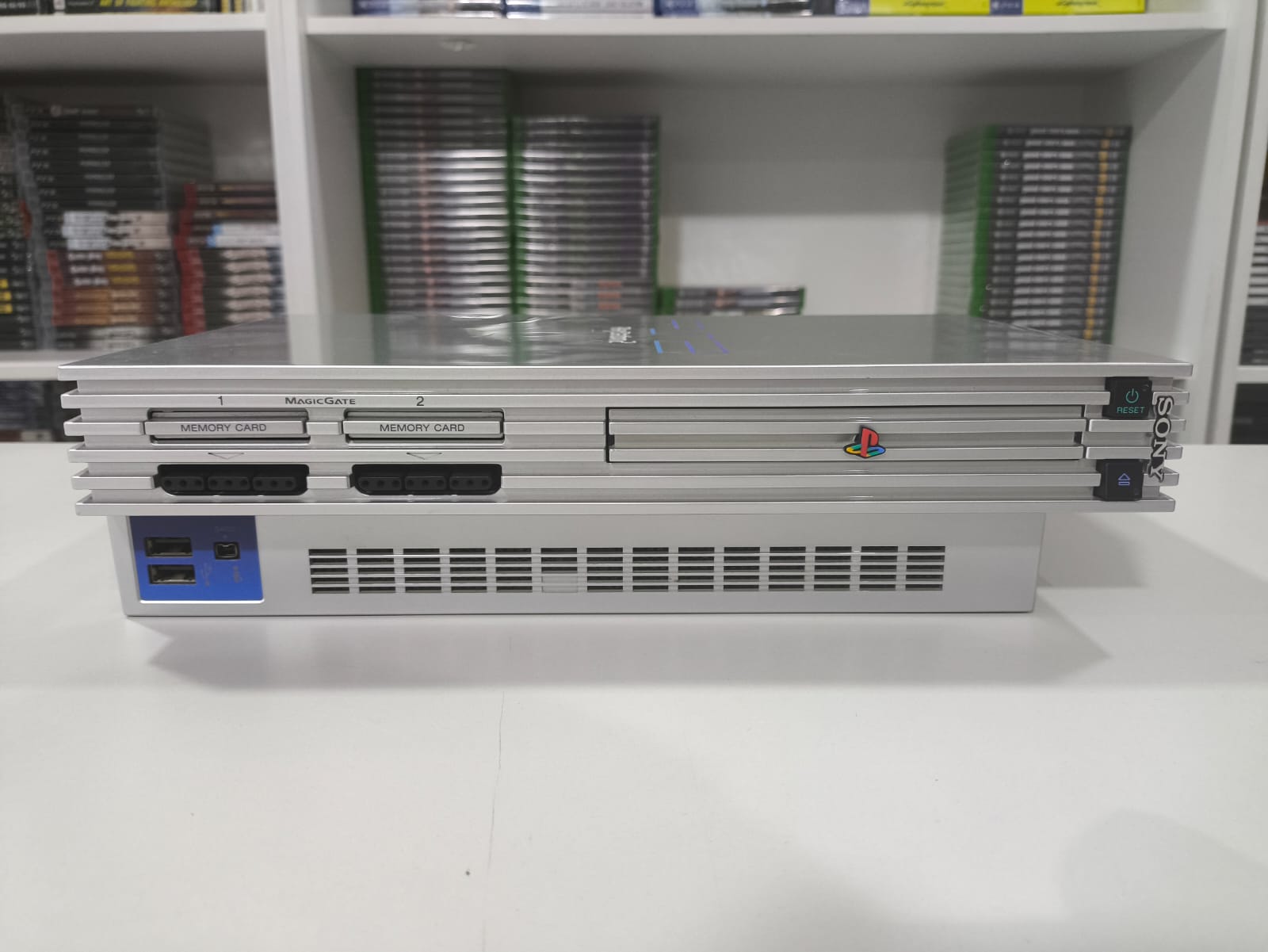 Console Sony Playstation 2 Fat Automobile Silver SCPH-3001R - PS2 FAT ...